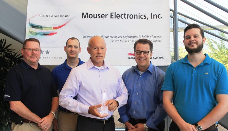Mouser Electronics Recognized by Raytheon for Outstanding Performance