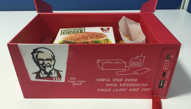 Download Charge your phone directly from your box of Kentucky Fried Chicken - eeDesignIt.com